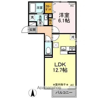 ラフィーネ フジ【2階】の間取り