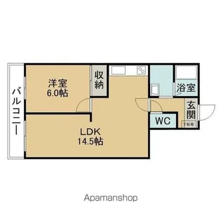 M クレール【1階】の間取り