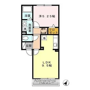 グランドールG Ⅰ【205号室】の間取り