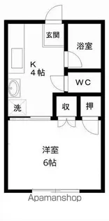 パステル富谷【103号室】の間取り