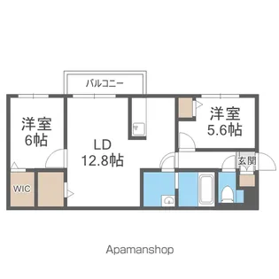 THE MODERN 伏見【5階】の間取り
