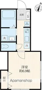 ウィスタリア【201号室号室】の間取り