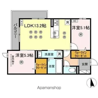 アネックスV【2階】の間取り