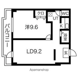 ピアニシキ徳川【1階】の間取り