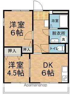ルミエール・ド・ソレイユ【403号室】の間取り