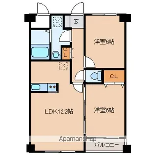 フレンディオ30【3階】の間取り