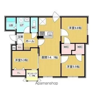 ミキパレス【2階】の間取り