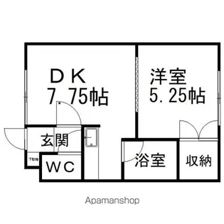 ハイツメゾン【1階】の間取り