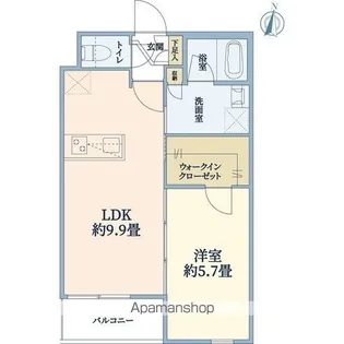 ウェルスクエア豊中本町【1階】の間取り