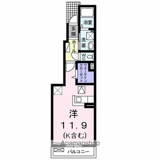 サクラ ヴィレッジA【1階】の間取り