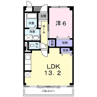グラディオOTUNA【1階】の間取り