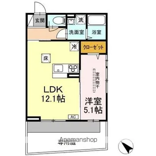 DーROOM二軒茶屋TМT【1階】の間取り
