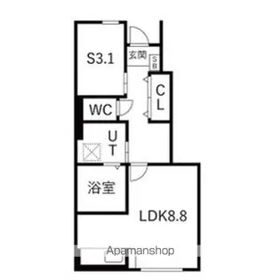 J.BREATH【105号室】の間取り