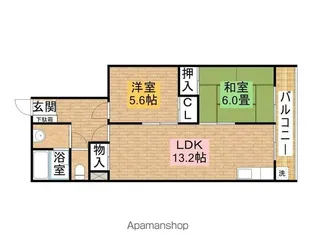メゾン石津【3階】の間取り