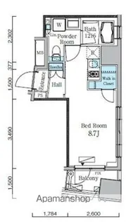 レジディア九段下Ⅱ【2階】の間取り