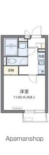 クレイノヴィラ曽根E【301号室】の間取り