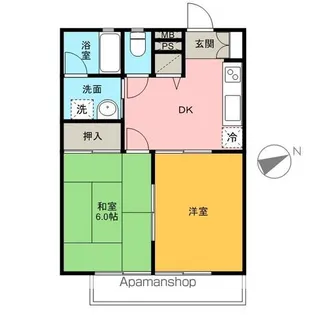 ビクトリアハイツ【203号室】の間取り