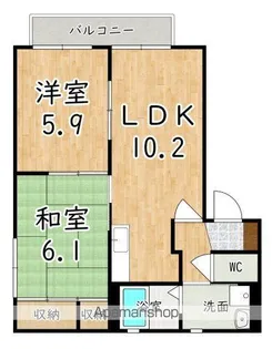 エルドラード五位堂E【2階】の間取り