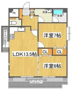レジデンス伊月【201号室】の間取り