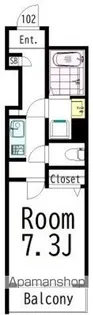 CASA ARBOL GRANDE(カサ・アルボルグランデ)【102号室】の間取り