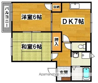 アネックス深井A棟B棟【1階】の間取り