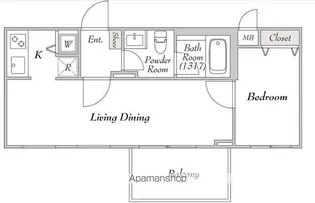 ミリアレジデンス桜新町【5階】の間取り