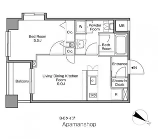 レジディアタワー中目黒【3階】の間取り