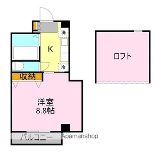 ドミール21WEST【403号室】の間取り