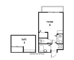 1Rの間取り画像