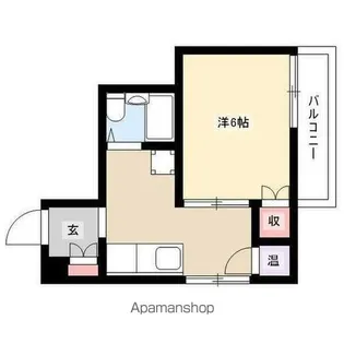 サウスタウン上飯田【2H号室】の間取り