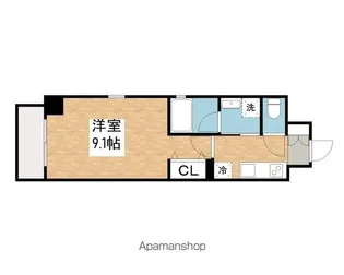 ルミノス千種【9階】の間取り