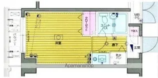 ガラ・シティ白金台【9F-1号室】の間取り