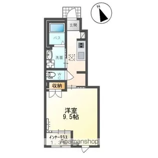 仮称)山形市双月町1丁目アパート【101号室】の間取り