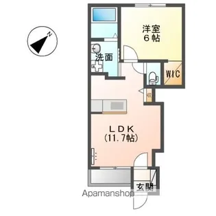カリーノ花【1階】の間取り
