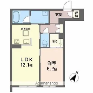 PIONE GARDEN【104号室】の間取り