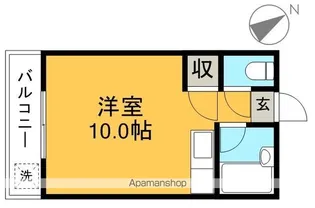 メゾン・ド・アイリス【4階】の間取り