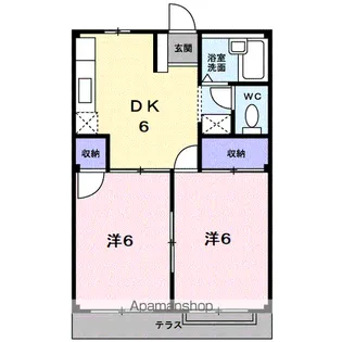 エルディム鋤崎【1階】の間取り