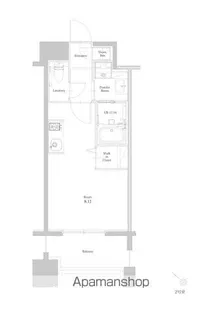 エンクレスト博多RIVERSIDE【10階】の間取り