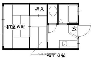 光マンション【304号室】の間取り