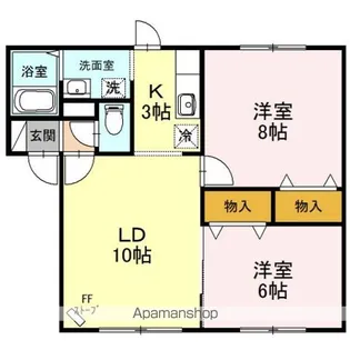 コーポ・ブレーメン【202号室】の間取り