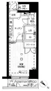 メインステージ日本橋箱崎【4階】の間取り