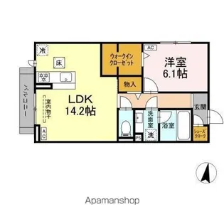 ジョイハイツ【1階】の間取り