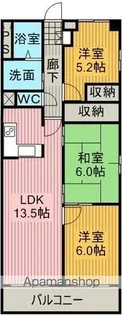 アソシア一社【4階】の間取り