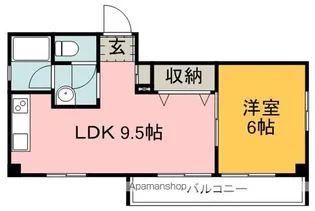 マンション本多【2階】の間取り