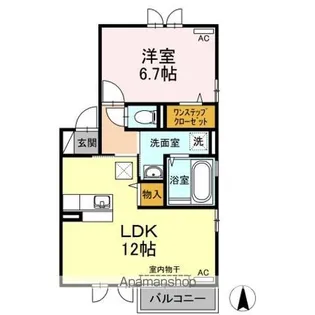 Mフラッツ【1階】の間取り