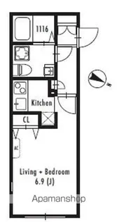 GRAN PASEO代々木【203号室号室】の間取り