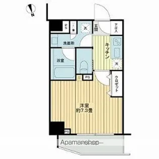 フレシア中目黒【4階】の間取り