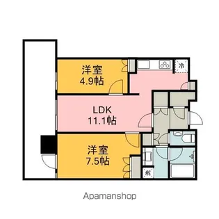 ザ・広島タワー【601号室】の間取り