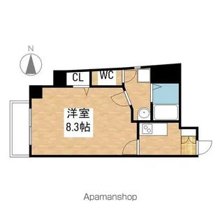 スカイコート葵【6階】の間取り