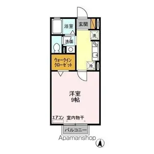 1Kの間取り画像